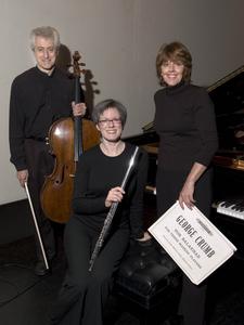 "Voice of the Whale" features, from left, cellist Emanuel Gruber, flutist Elizabeth Holler Ransom, and pianist Barbara McKenzie.