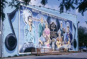 The Country Music Mural at The Downtown Center in Bristol is one of the stops  on the new downtown walking tour.