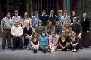 Shown are winners of 2007 Barter Theatre Young Playwrights Festival, sponsors and professional actors.