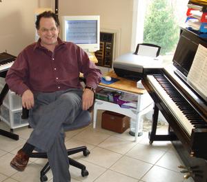 Bob Greene, Jr. in his studio.