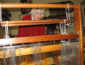The Wythe/Bland Artisans and Heritage Trails features such as artists as Evelyn Lahman, a weaver. (Photo courtesy Wytheville Department of Museums)