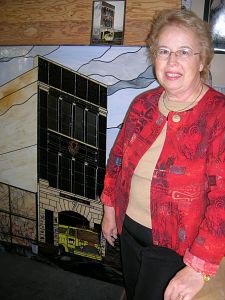Marilyn Peacock of Abingdon, Va. created a stained glass window for a fire hall in Brooklyn, New York.