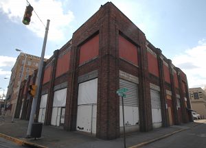 This former auto dealership building in downtown Bristol will one day be a Cultural Heritage Center dedicated to the region's country and bluegrass heritage. (Photo by David Crigger, Bristol Herald Courier)