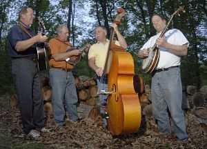 Members of Duty Free include: from left, Charlie Powers, guitar; Robb Love, mandolin; Hal Boyd, bass; and Rick Powers, banjo. (Photo by Andre Teague|Bristol Herald Courier)