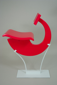 "Red Letter" chair by Vivian Beer is one of many unique seating designs.