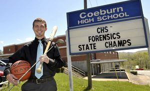 Coeburn High School senior Brett Hall has compiled a diverse resume as a student-athlete at Coeburn High School. (Photo by Earl Neikirk | Bristol Herald Courier)