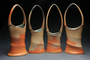 A recent exhibit featured pottery by Bill Wilkey.
