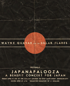 Joseph Riner, a recent ETSU graduate, won Student Best of Show for his "Wayne Quasar and the Solar Flares" poster.