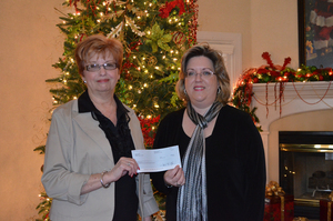 Rowena Bailey (left), executive director of Southern Appalachian Ronald McDonald House Charities Inc. and Dr. Kellie Brown (right), chair of the Milligan College music department.