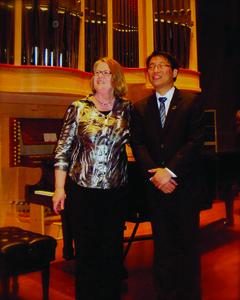 Maria Niederberger with Chih-Long Hu, piano, at Society of Composers National Conference in Columbia, S.C.
