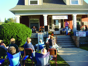 Music on the Porch at the Appalachian Spirit Gallery featuring Wayne Henderson and Helen White.