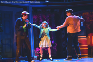 Barrett Guyton, Olivia Stevens and Joseph Matthew Veale in a scene from "Something Wicked This Way Comes" at Barter Theatre, Abingdon, Va. (photo by Billie Wheeler)