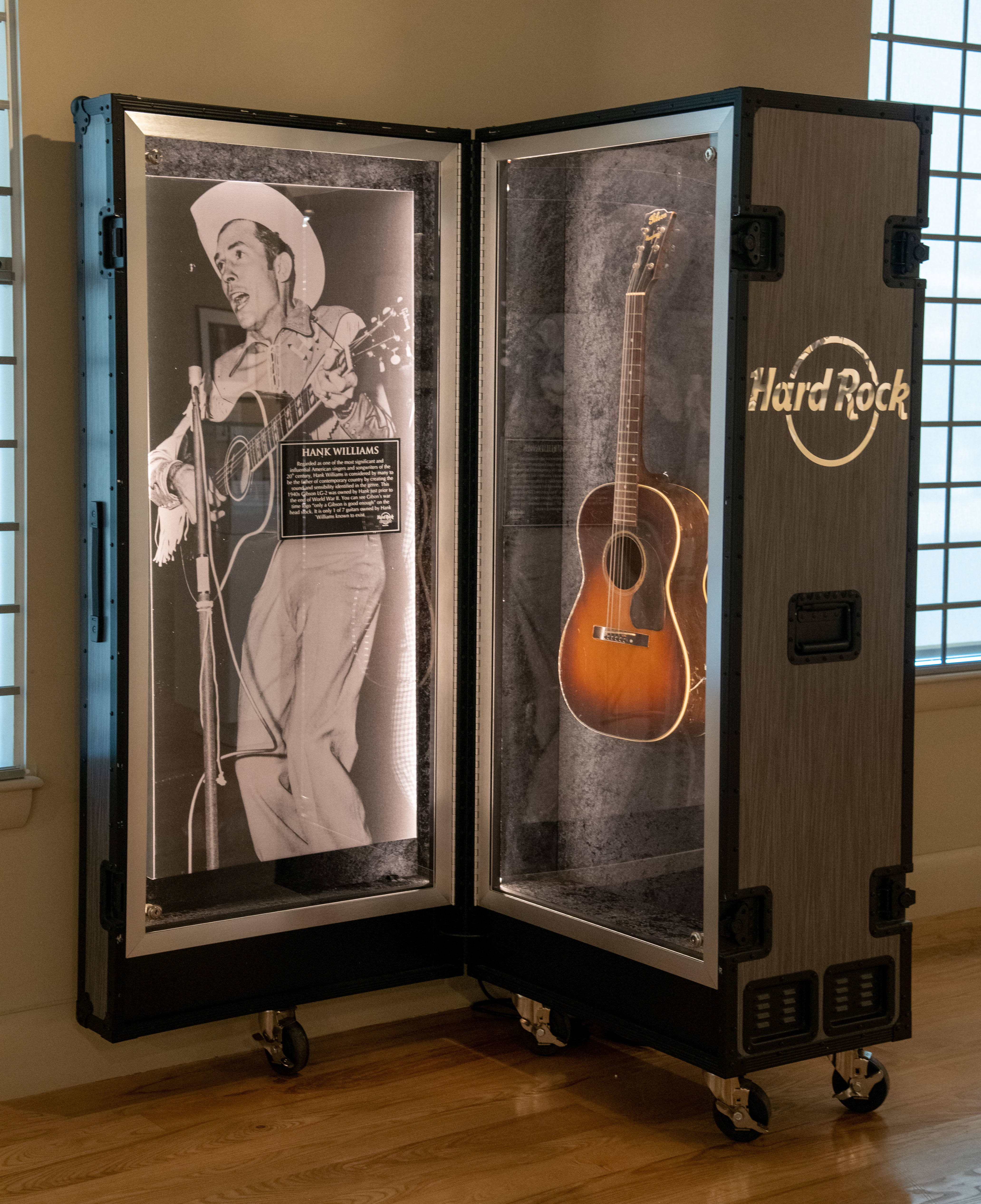 Hard Rock items highlighted at Bristol's  Birthplace of Country Music Museum from classic country stars.