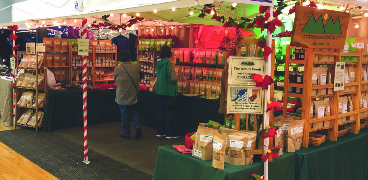The holiday  craft market runs on weekends through Dec. 20, from 10 a.m. to 6 p.m.