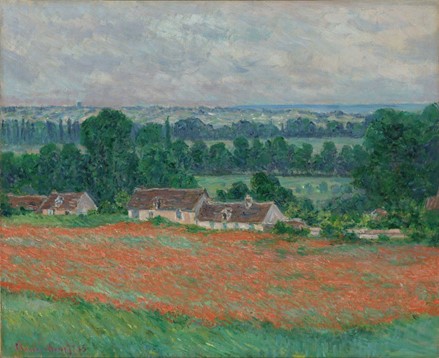 Field of Poppies, Giverny, 1885, Claude Monet (French, 1840–1926), oil on canvas. Virginia Museum of Fine Arts, Collection of Mr. and Mrs. Paul Mellon