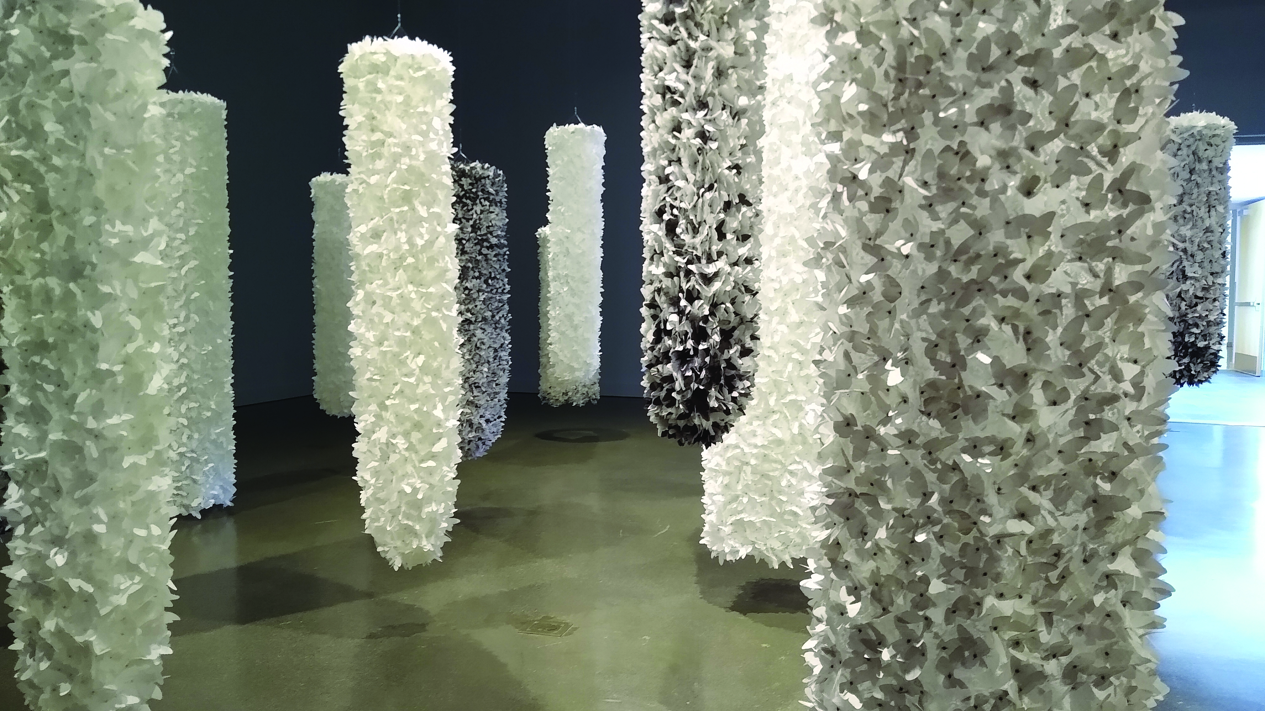 "Refugium" by Christine Laurel is an immersive and calming environment. It's part of the "Lift Your Spirits" exhibit at William King Museum of Art, Abingdon, Virginia.