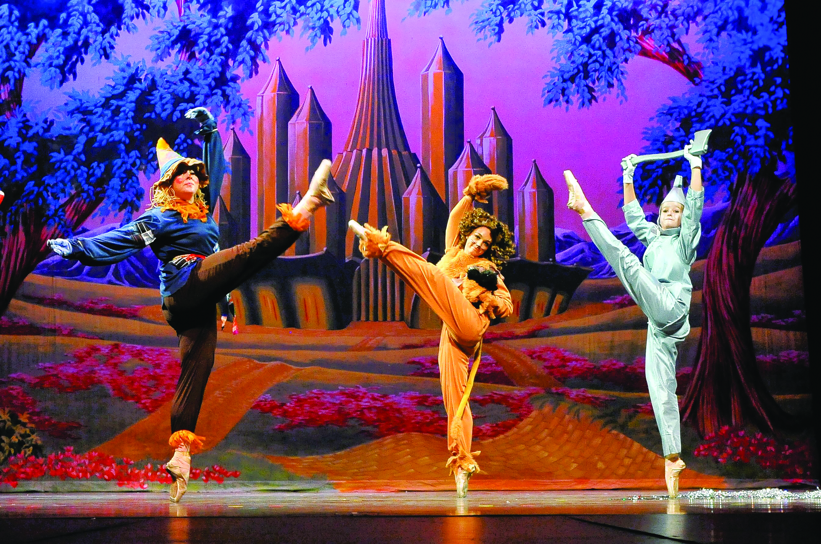(Left to right) Abigail Daniels, Madison Little and Anna Gent perform in Highlands Ballet Company's original 2014 cast of 'The Wizard of Oz.'