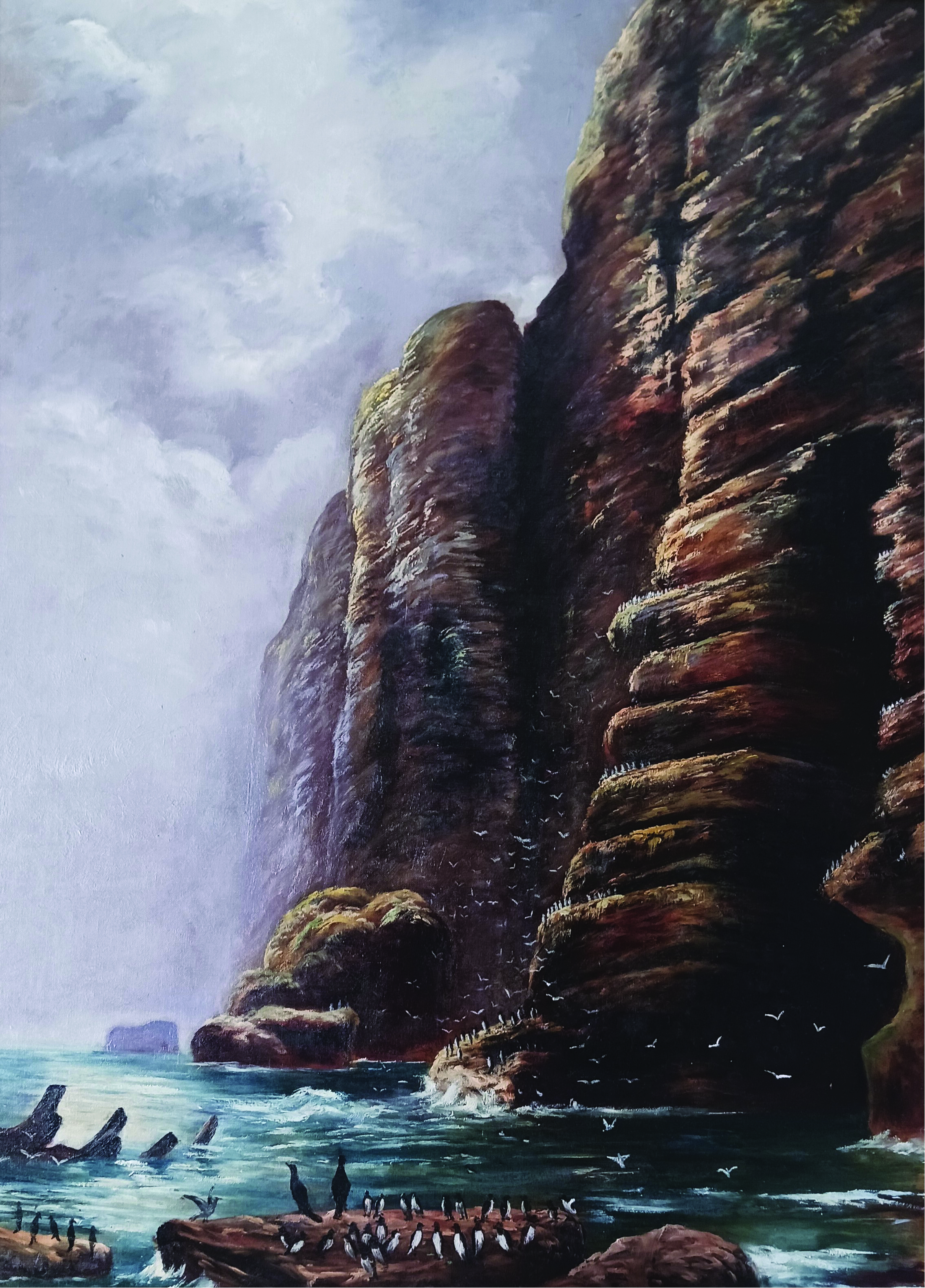'Fingal's Cave' by Peter Graham is on exhibit as part of the Scottish art exhibition at William King Museum of Art, Abingdon, Virginia.