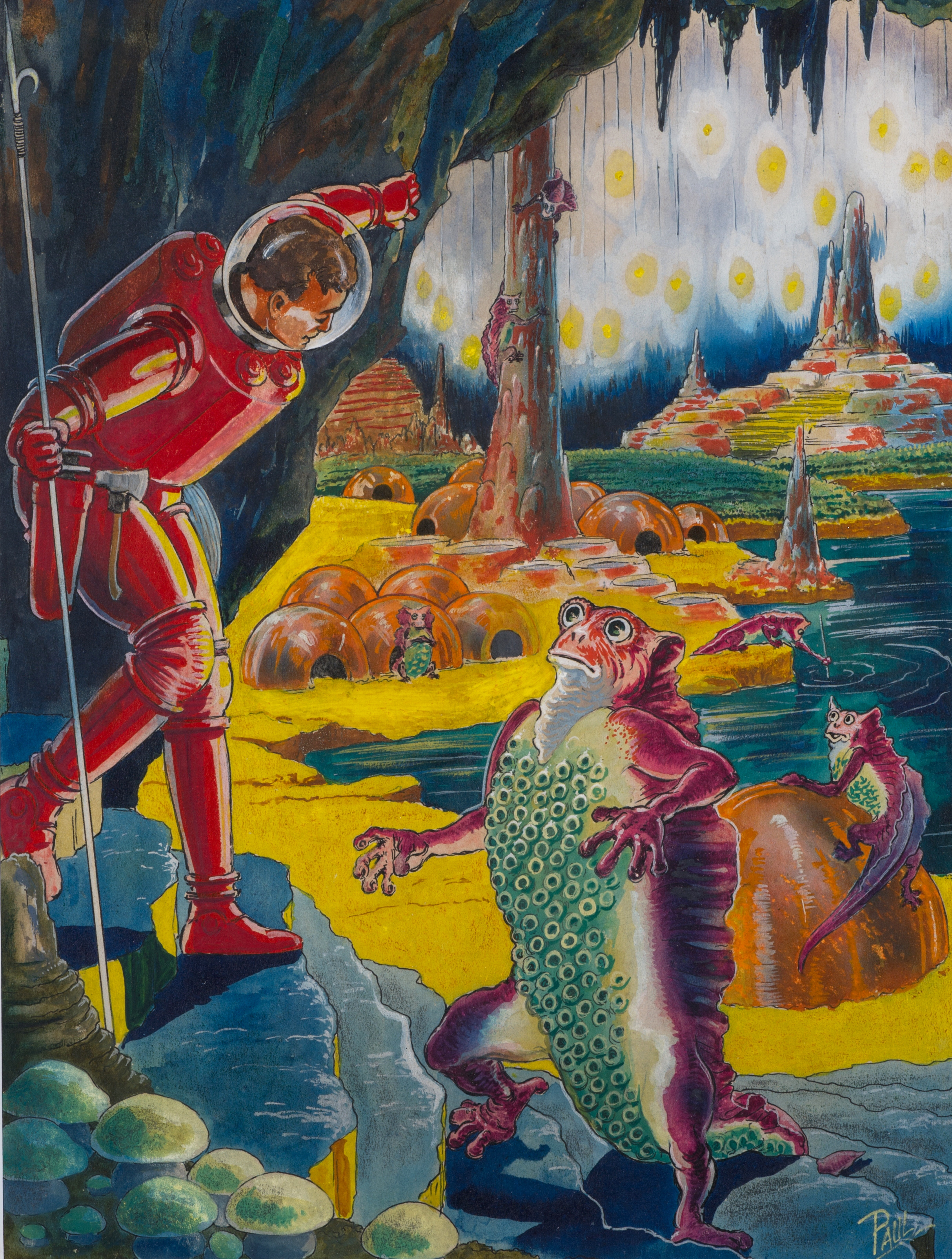 'Life on Neptune' by Frank R. Paul